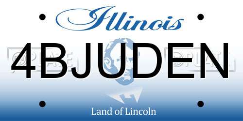 4BJUDEN Illinois License Plate