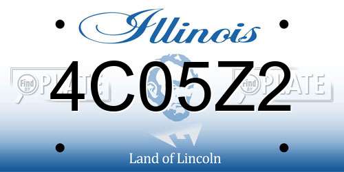 4C05Z2 Illinois License Plate