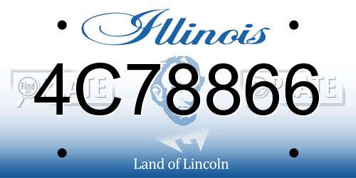 4C78866 Illinois License Plate