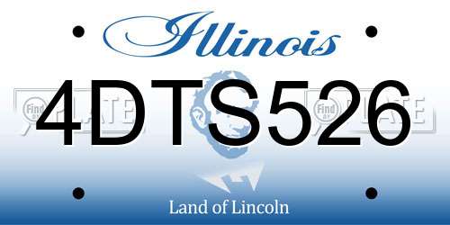 4DTS526 Illinois License Plate