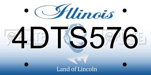 4DTS576 Illinois License Plate