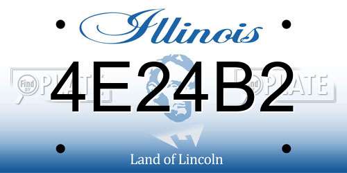 4E24B2 Illinois License Plate