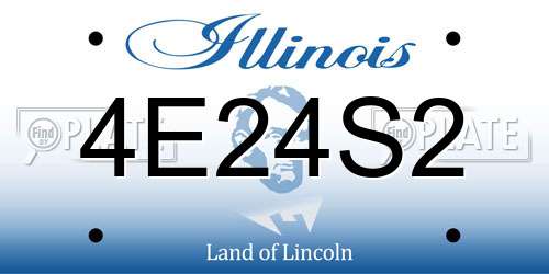 4E24S2 Illinois License Plate