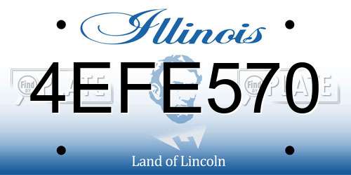 4EFE570 Illinois License Plate