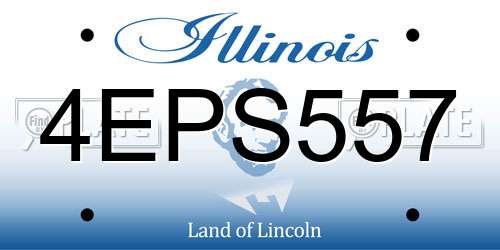 4EPS557 Illinois License Plate