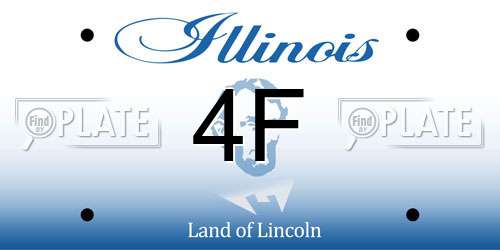 4F Illinois License Plate