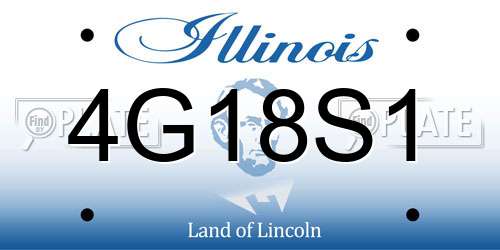 4G18S1 Illinois License Plate