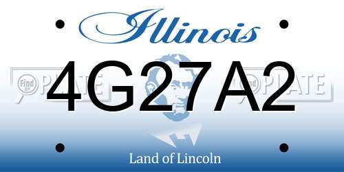 4G27A2 Illinois License Plate