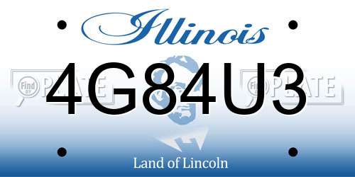 4G84U3 Illinois License Plate