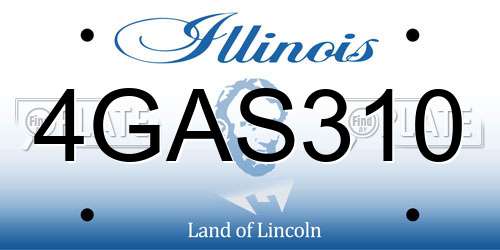 4GAS310 Illinois License Plate