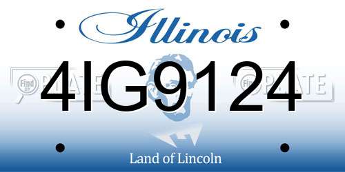 4IG9124 Illinois License Plate