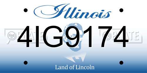 4IG9174 Illinois License Plate