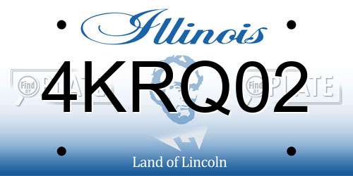 4KRQ02 Illinois License Plate