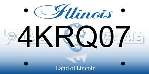 4KRQ07 Illinois License Plate