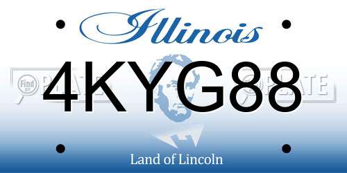 4KYG88 Illinois License Plate
