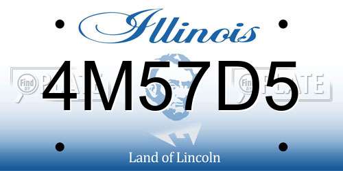 4M57D5 Illinois License Plate