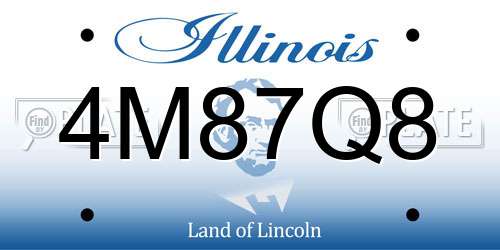 4M87Q8 Illinois License Plate
