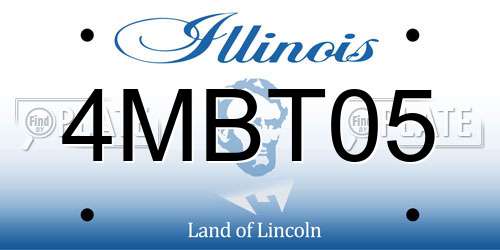 4MBT05 Illinois License Plate