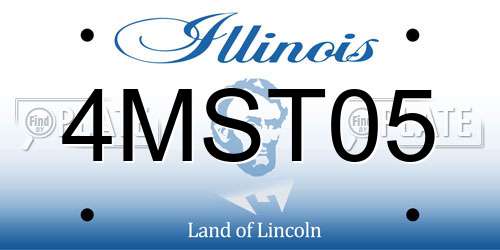4MST05 Illinois License Plate
