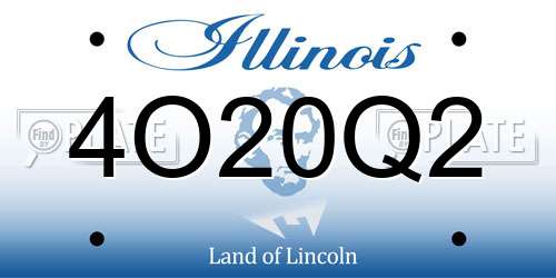 4O20Q2 Illinois License Plate