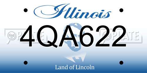 4QA622 Illinois License Plate