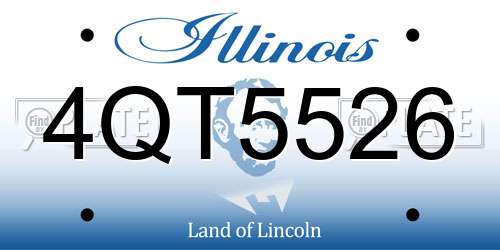 4QT5526 Illinois License Plate