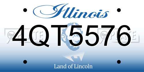4QT5576 Illinois License Plate