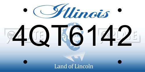 4QT6142 Illinois License Plate