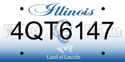 4QT6147 Illinois License Plate