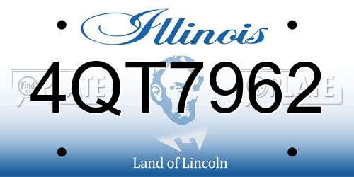 4QT7962 Illinois License Plate