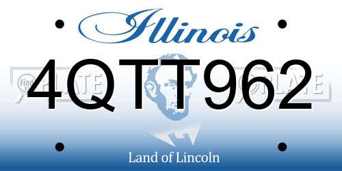 4QTT962 Illinois License Plate