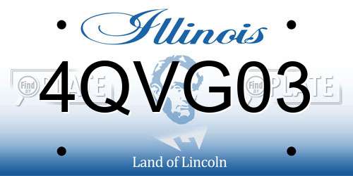 4QVG03 Illinois License Plate
