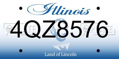 4QZ8576 Illinois License Plate
