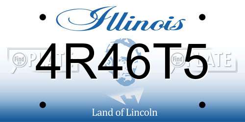 4R46T5 Illinois License Plate