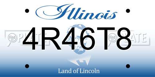 4R46T8 Illinois License Plate