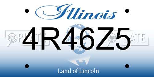 4R46Z5 Illinois License Plate