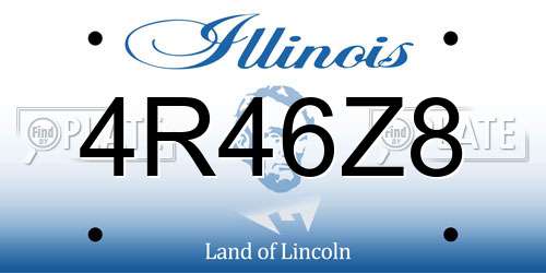 4R46Z8 Illinois License Plate