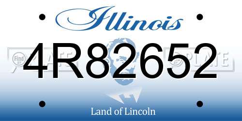 4R82652 Illinois License Plate