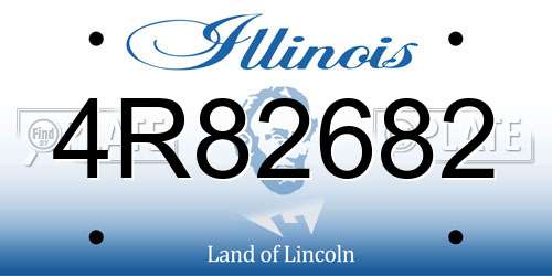 4R82682 Illinois License Plate