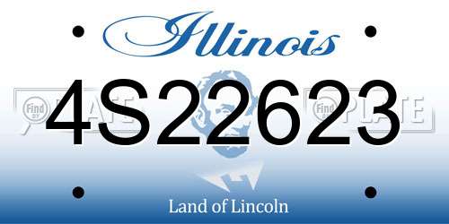 4S22623 Illinois License Plate