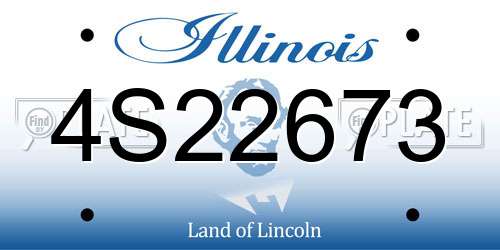 4S22673 Illinois License Plate