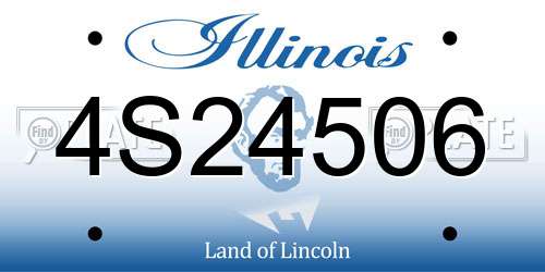 4S24506 Illinois License Plate