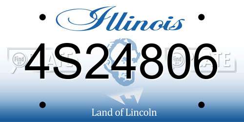 4S24806 Illinois License Plate