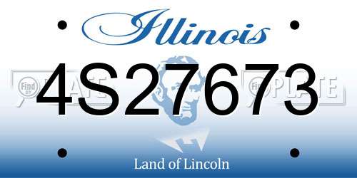 4S27673 Illinois License Plate