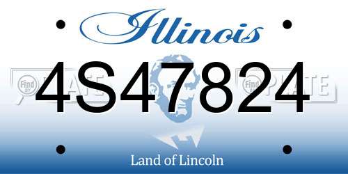 4S47824 Illinois License Plate