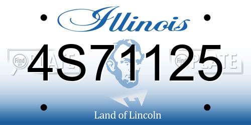 4S71125 Illinois License Plate