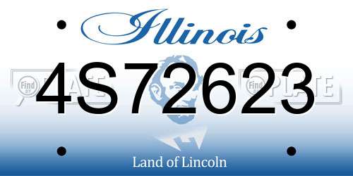 4S72623 Illinois License Plate
