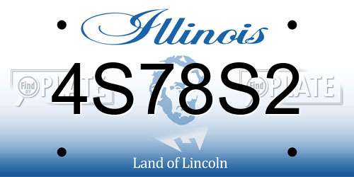 4S78S2 Illinois License Plate