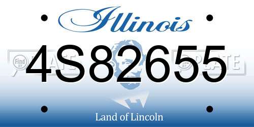 4S82655 Illinois License Plate