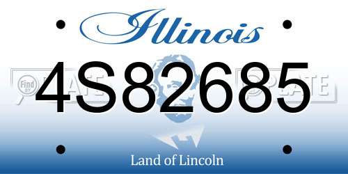 4S82685 Illinois License Plate